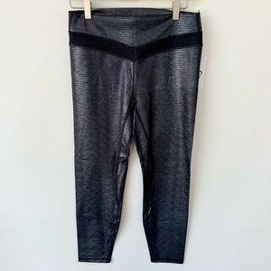 NWT Zyia Active Black Kakadu Brilliant High Rise 7/8 24” Leggings size 14-16